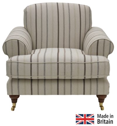 Heart of House - Sherbourne Striped - Fabric Chair - Natural